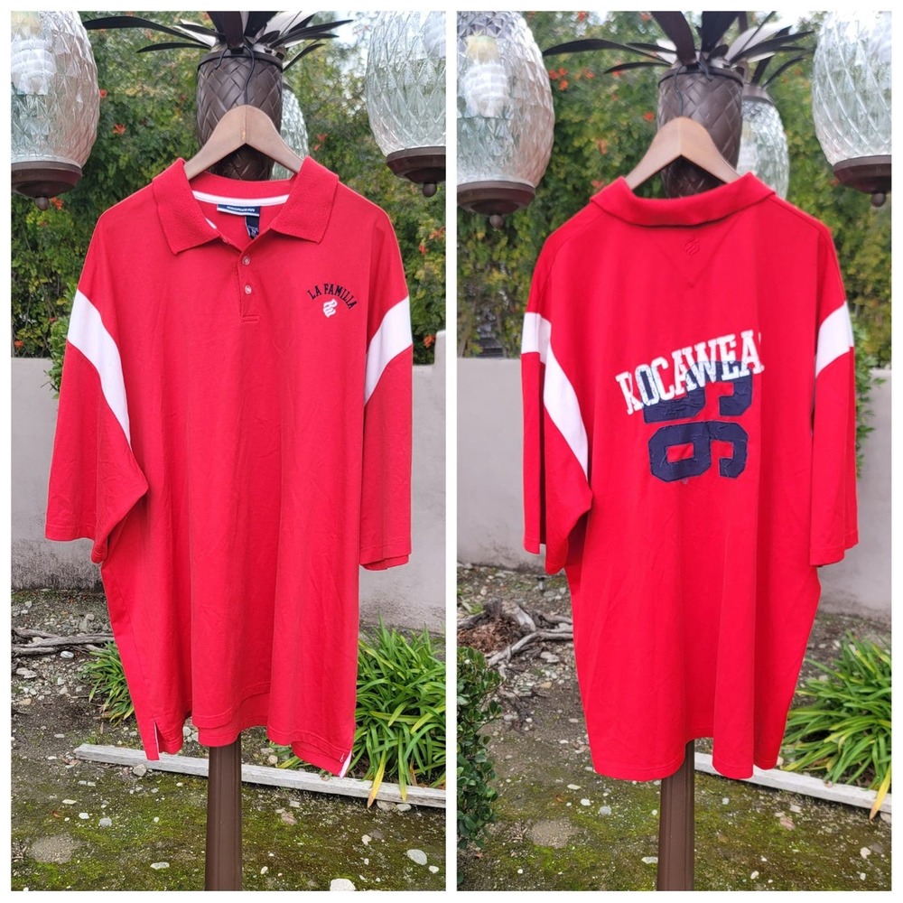 Vtg Rocawear LA Familia Polo Shirt